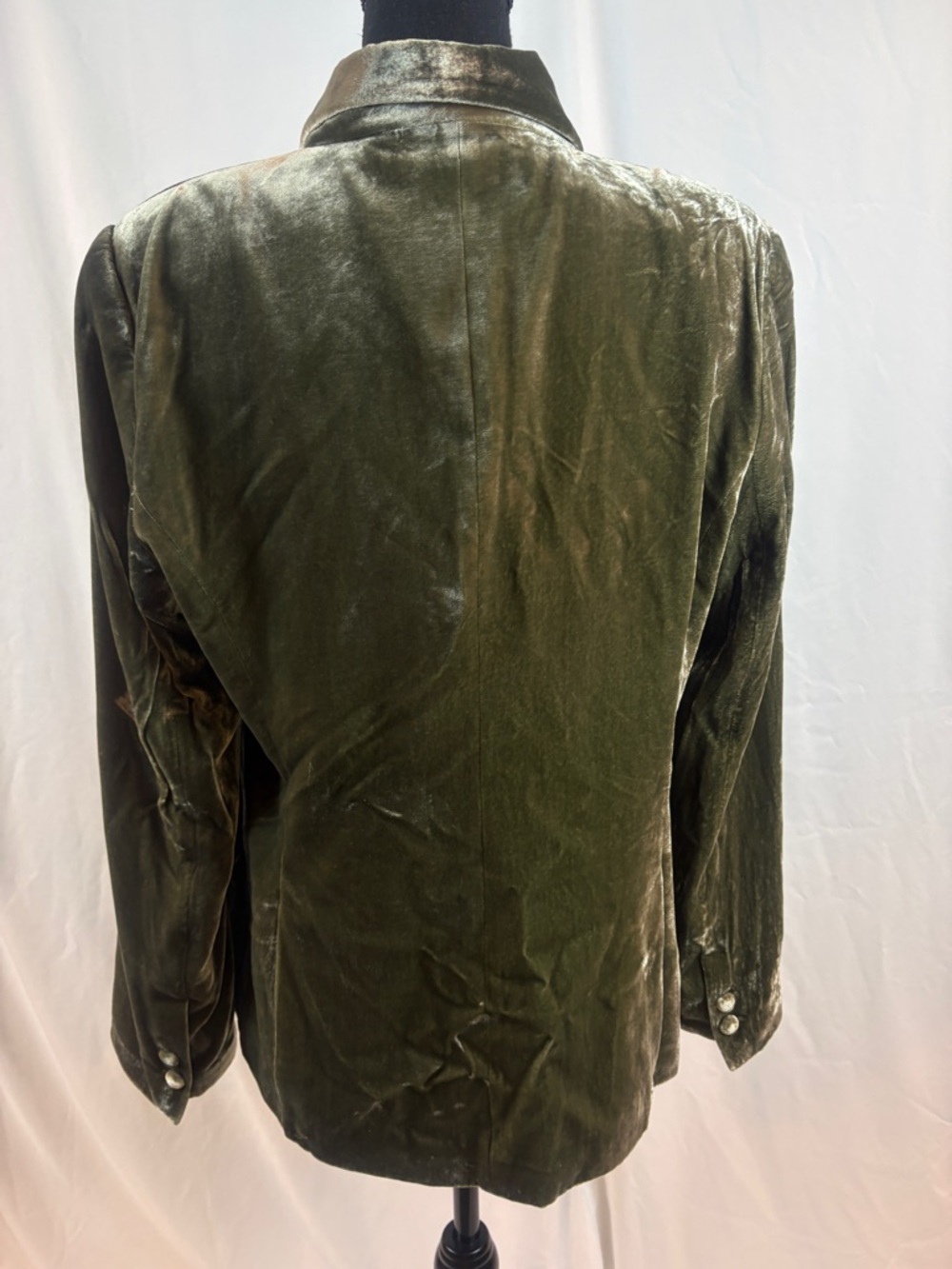L'AGENCE Olive Velvet Single-Button Blazer - Picture 7 of 13